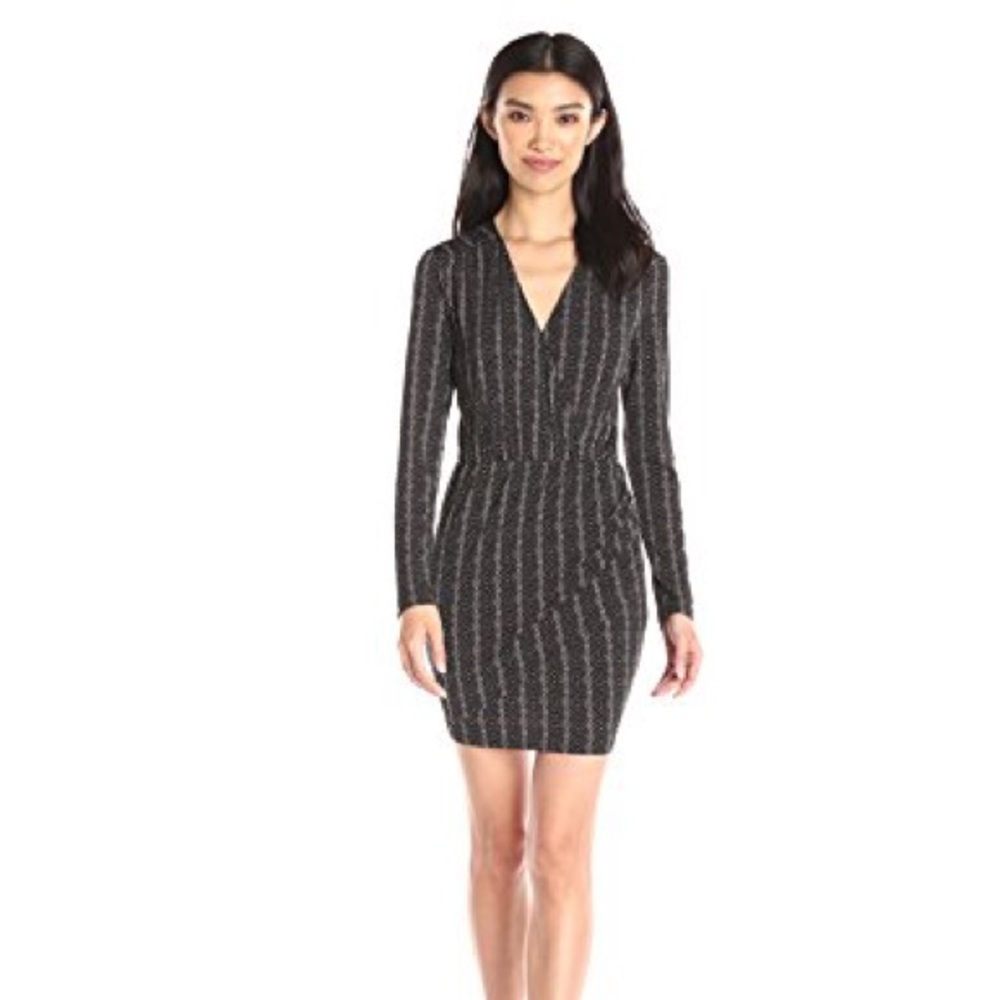 BCBG Faux Wrap Mini Dress